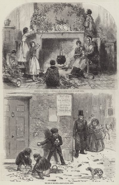 Sketches of Christmas by Myles Birket Foster